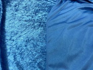 Panne de velours bleu