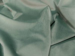 Velours polyester vert d'eau