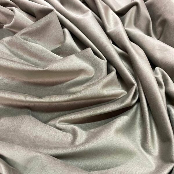 Velours de polyester beige taupe