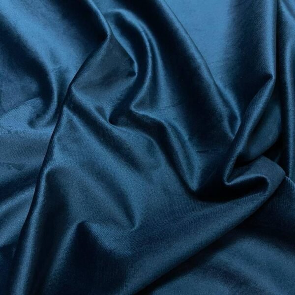 Velours de polyester bleu nuit