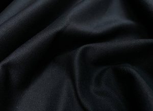 Gabardine coton lycra noire