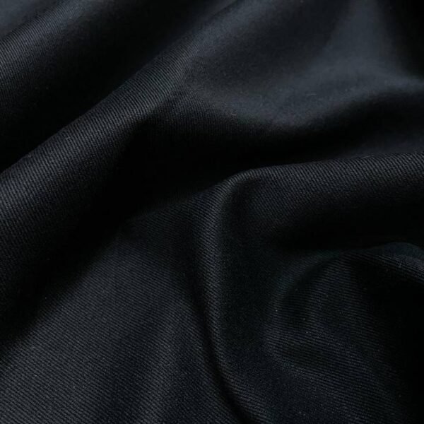 Gabardine coton lycra noire