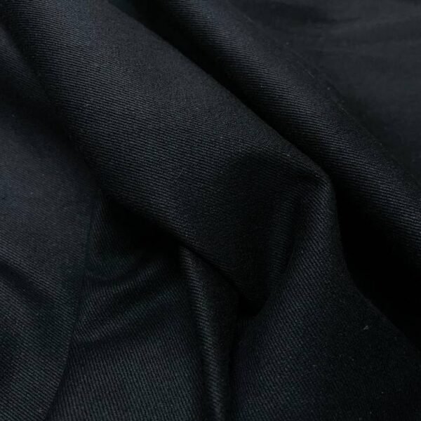 18.5m Gabardine coton lycra noire