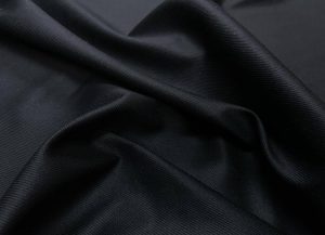 Gabardine de coton noire