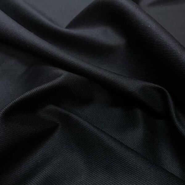 Gabardine de coton noire