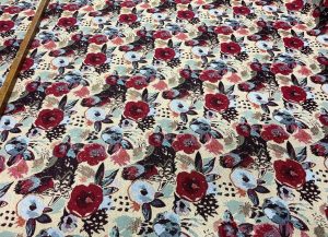 Jacquard Ameublement motif fleuris