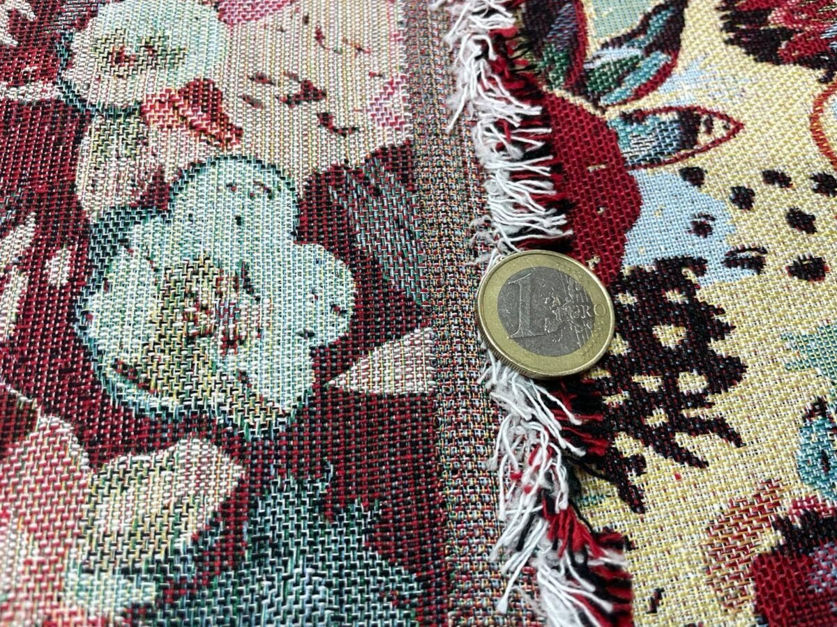 Jacquard ameublement motif fleuris