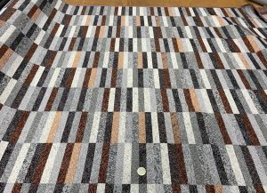 Jacquard coton-polyester motif piano