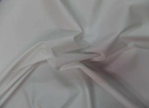 popeline lycra en coton blanc