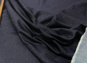 COUPON 1.3m de jean épais bleu foncé
