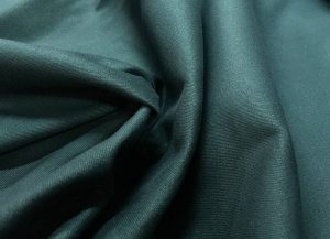 COUPON de 3.2m Gabardine coton lycra vert foncé