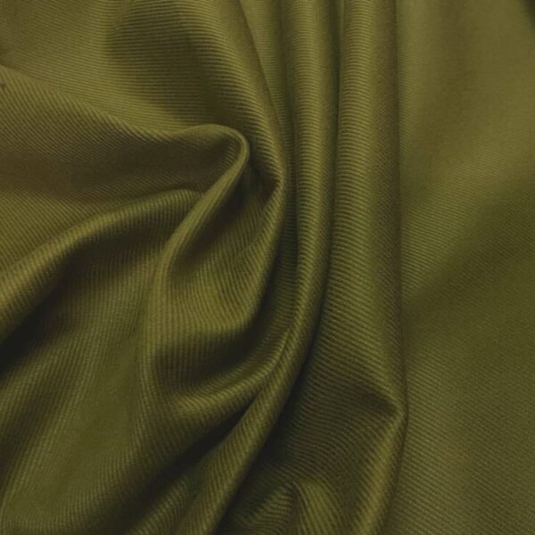 Gabardine coton vert olive