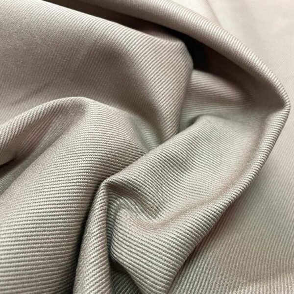 Gabardine de coton beige