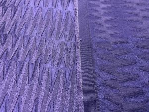 Jacquard coton polyester violet