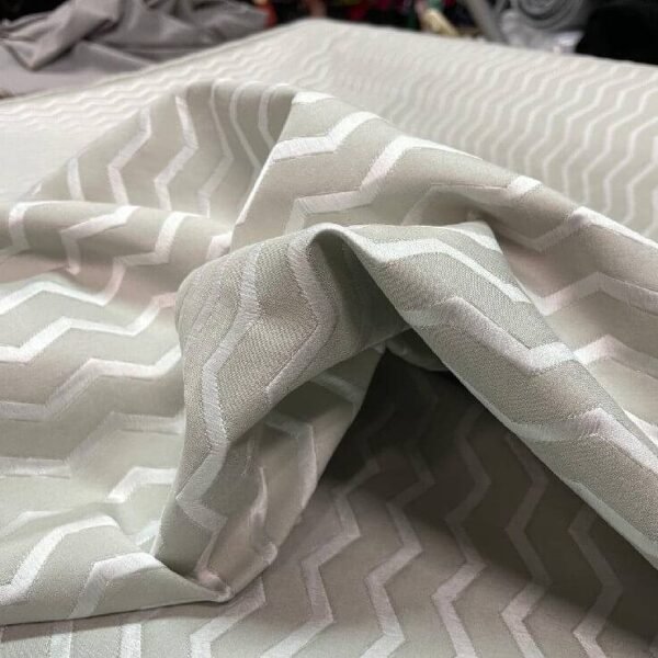 Jacquard chevron gris clair