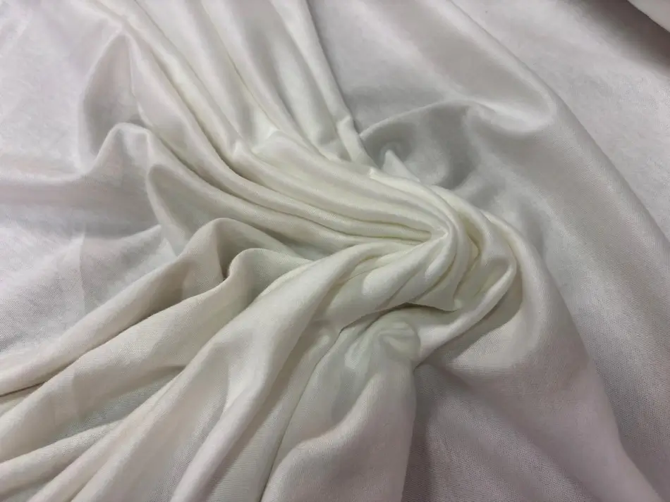 Jersey coton écru léger pour couture robe d’été