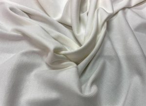 Maille à cotes coton écru 