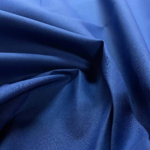 Coton polyester bleu marine