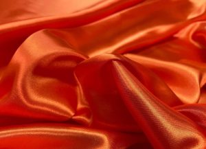 Satin polyester orange