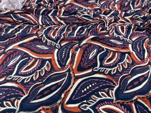 COUPON Crêpe viscose imprimé 2.40m