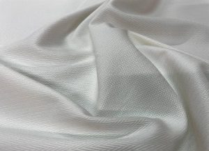 Chevron blanc 100% coton 50m
