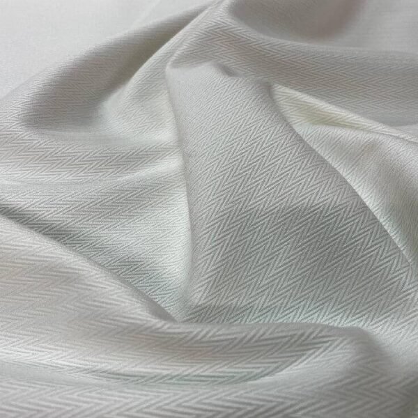 Chevron blanc 100% coton