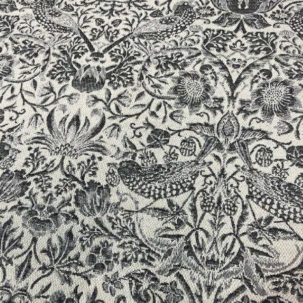 Jacquard Ameublement fleurs oiseaux