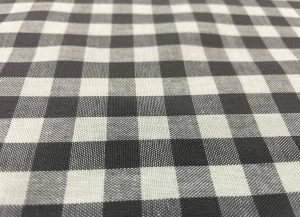 Vichy moyen carreaux gris et blanc