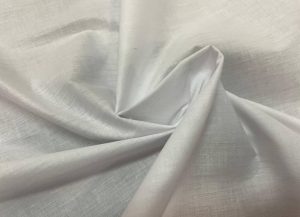 Coton polyester blanc