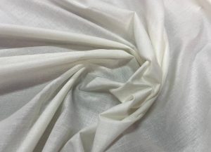 Coton polyester blanc cassé