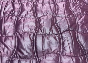 COUPON 1.7m Doublure matelassée doublée polaire prune