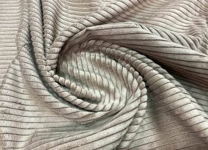Velours Côtelé en Polyester beige