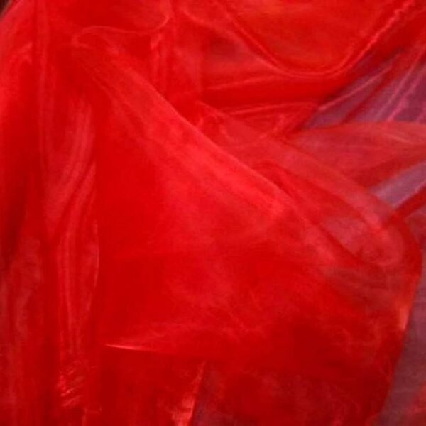 55m Organza rouge