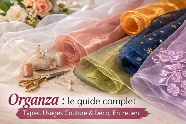 Organza : le guide complet (types, usages couture & déco, entretien)