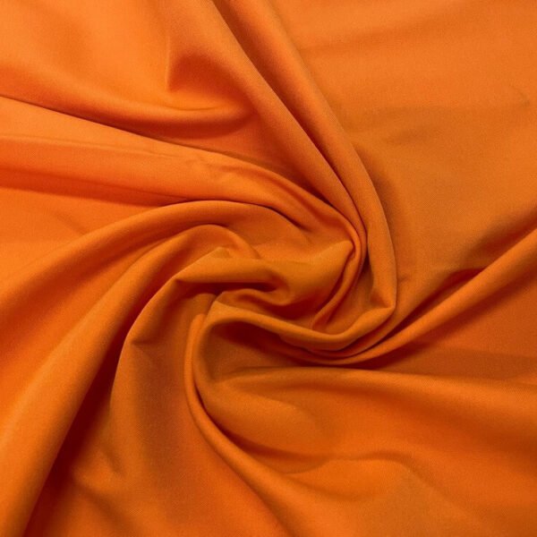 COUPON 1.55m Gabardine polyester orange en 1.45m