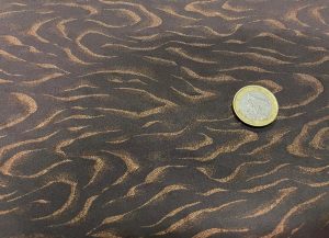 Lycra marron façonné en 1.35m de large