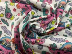 Coton imprimé Rick and Morty en 1.50m de large