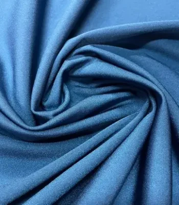 Lycra polaire satiné bleu en 1.20m de large