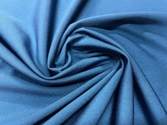 Lycra polaire satiné bleu en 1.20m de large