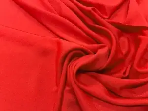 Crêpe polyester rouge en 1.40L