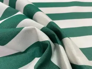 bâche de store rayé vert et blanc en 1.60L