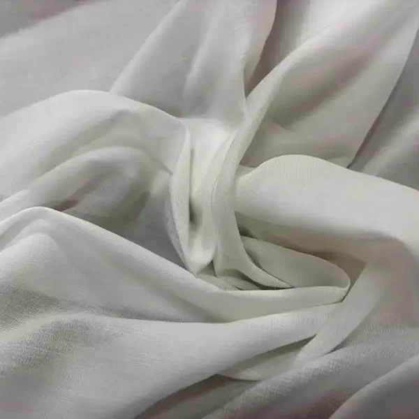 Voile de coton blanc cassé en 1.45L
