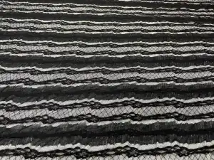 Dentelle lycra lurex noir en 1.45L
