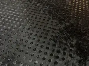 Panne de velours noir à sequins en 1.50L