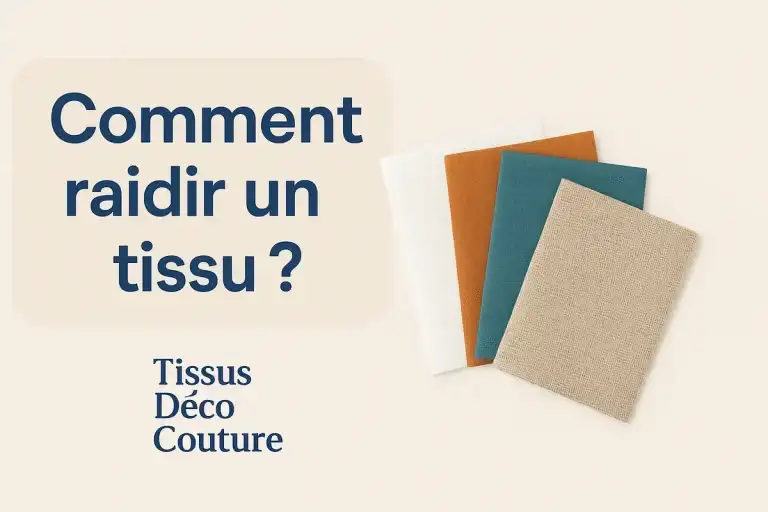 Comment raidir un tissu facilement ? Astuces maison, thermocollant et techniques pro