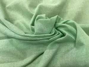 Voile de coton mélangé vert pâle en 1.45L
