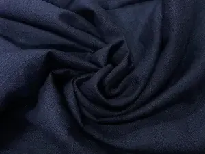 Lin/coton bleu marine en 1.40L