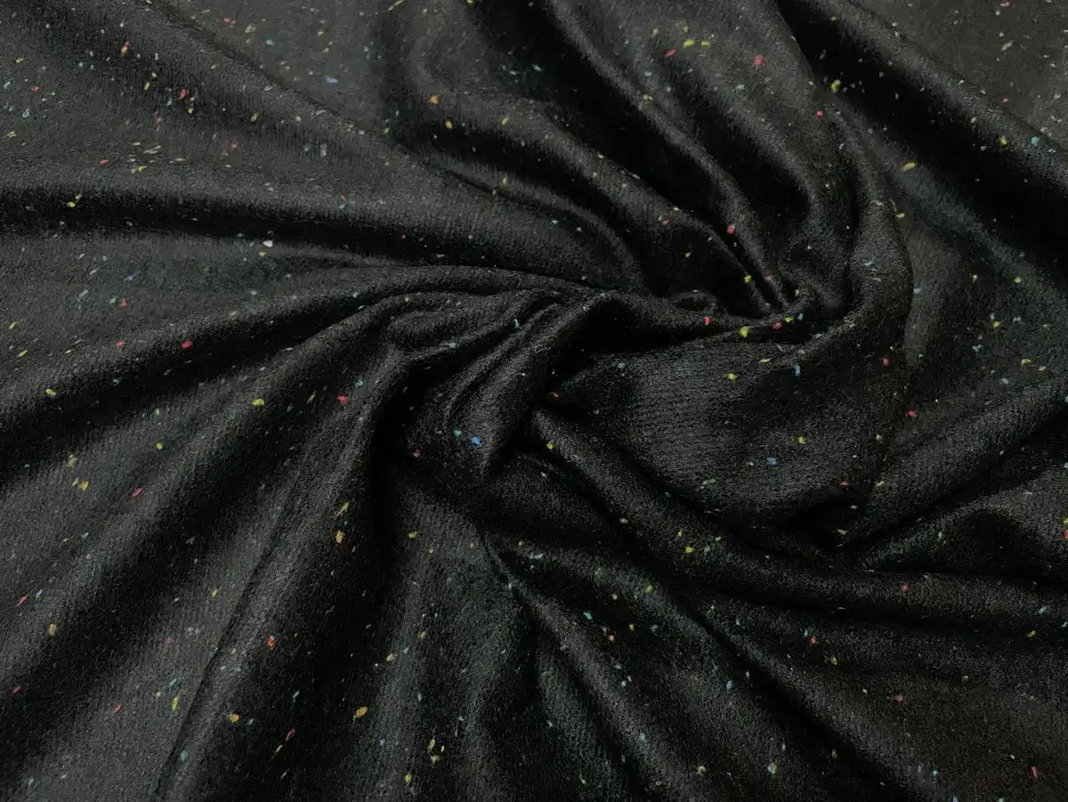Guide Ultime 2026 : Comment Maîtriser la Couture de la Laine pour des Projets Parfaits 5 Tissu Maille Tweed Noir Chiné 1.70m – Laine/Polyester à Motifs Pois pour Vêtements