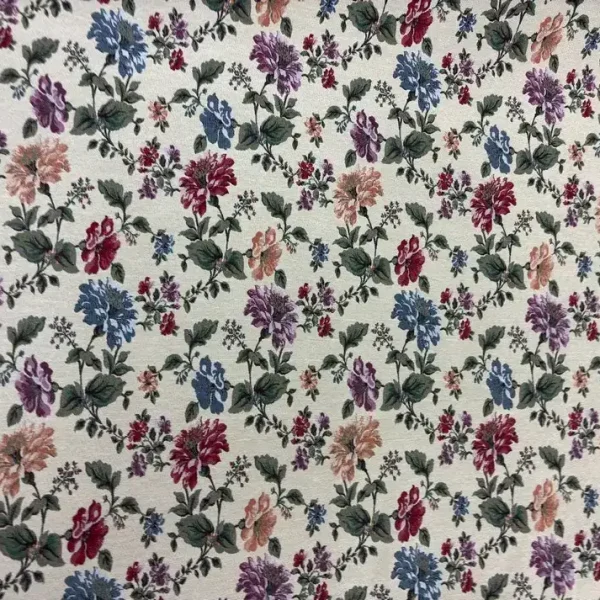 Jacquard fleurs classiques multicolores en 1.40L