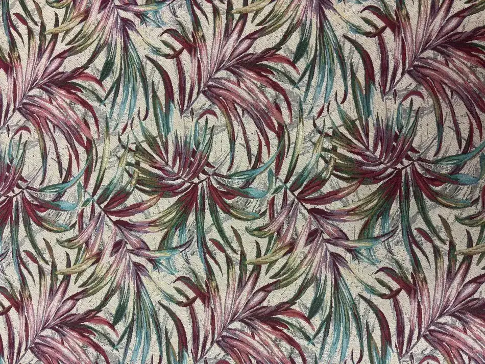 Jacquard feuillage abstrait pour rideaux modernes